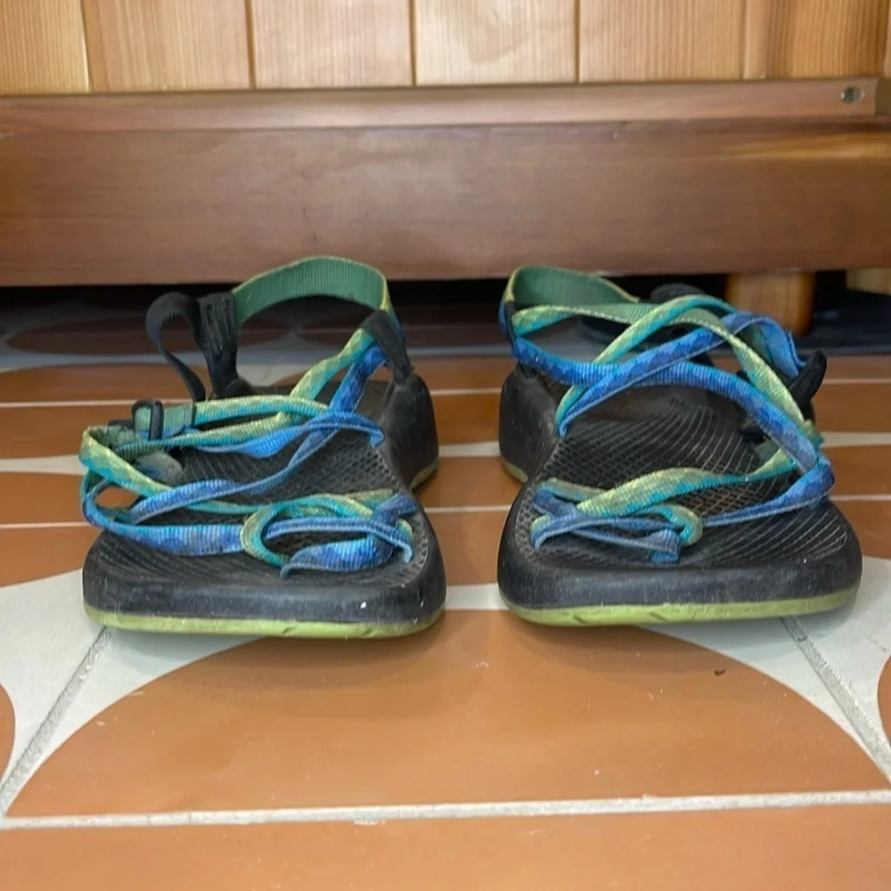 Chaco Z Yampa Fresh Blue and Green Sandals